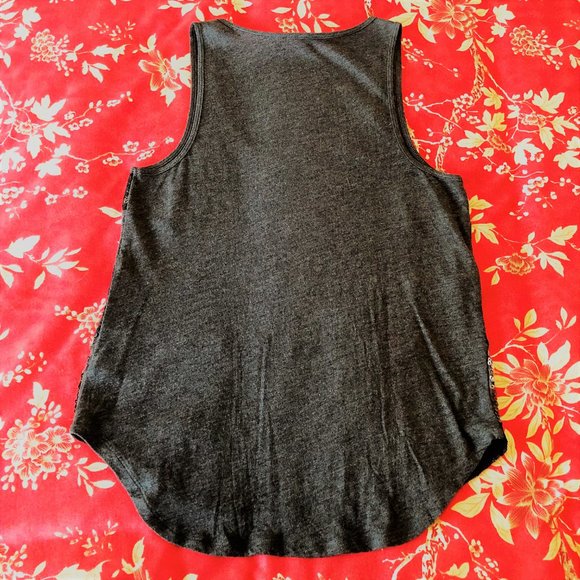 Sparkly Gray Sequin & Lace Tank Top by Express XS - Picture 9 of 16